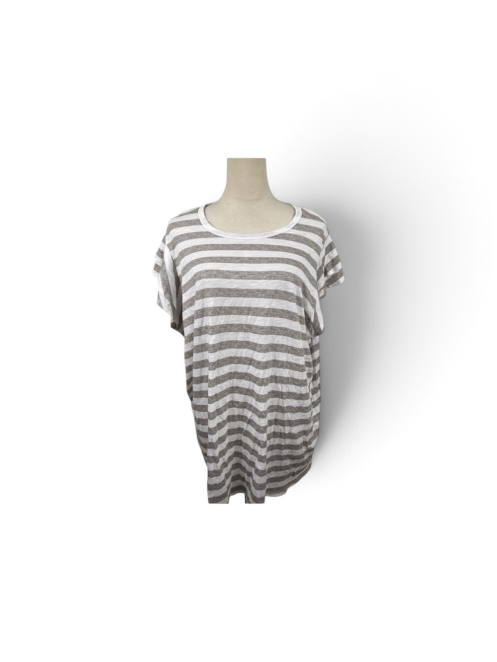 Torrid striped heritage vintage slub jersey top with tulip sleeves size 4-4X/26